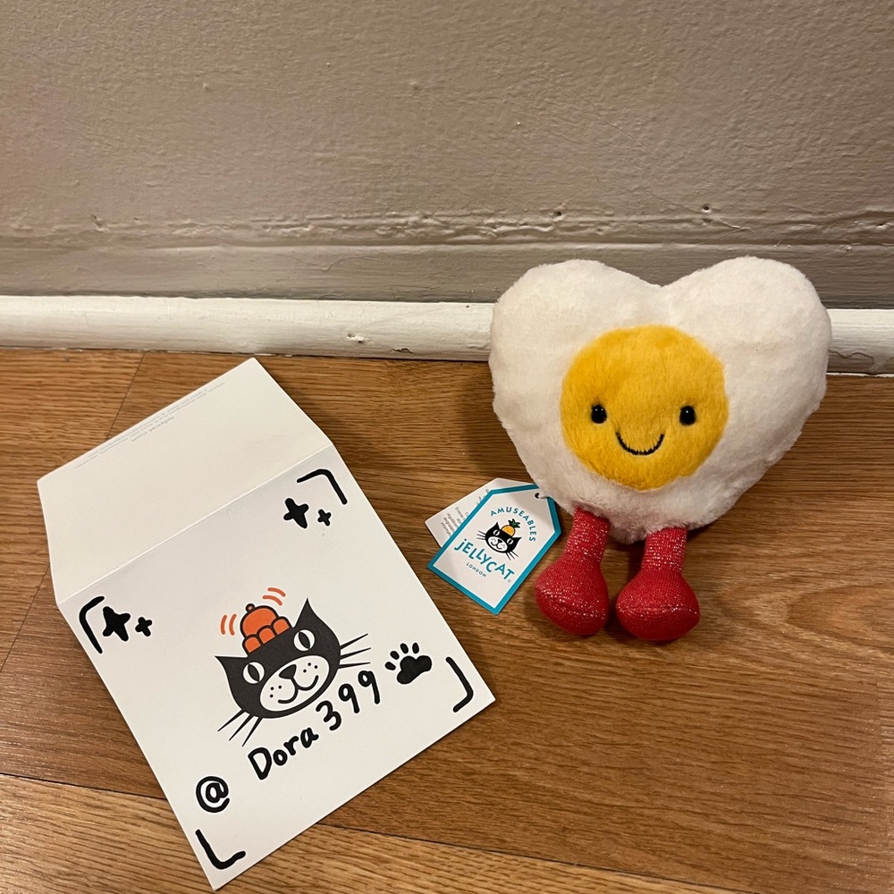 Jellycat Authentic Amuseables Heart Boiled Egg – Valentine’s Day Gift